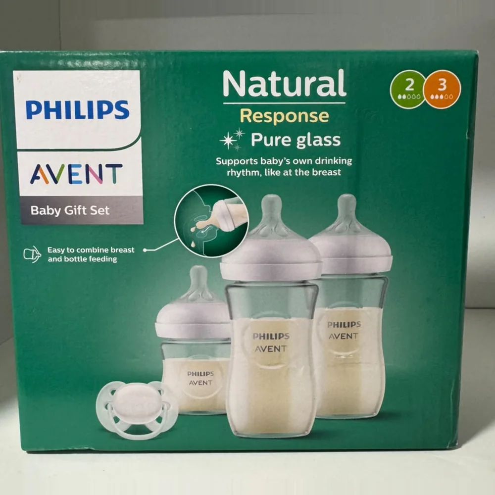 Coffret naissance biberons en verre Natural Response — Philips Avent